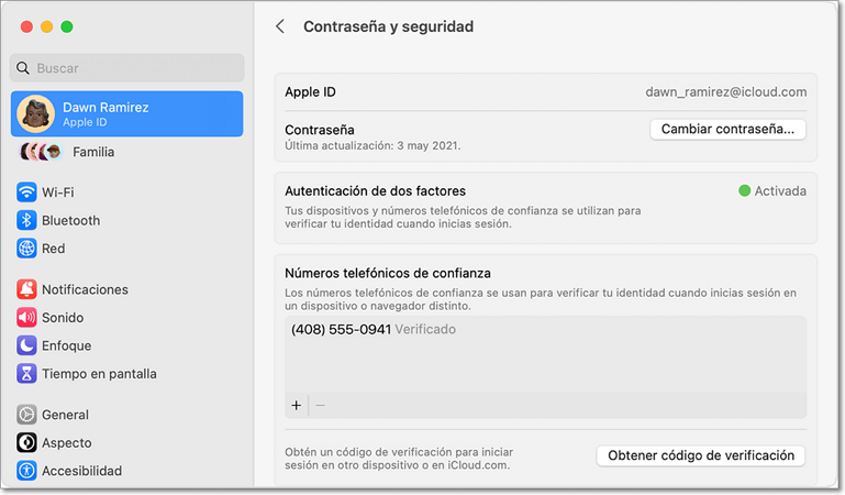 Cambiar la contraseÃ±a de ID de Apple en Mac