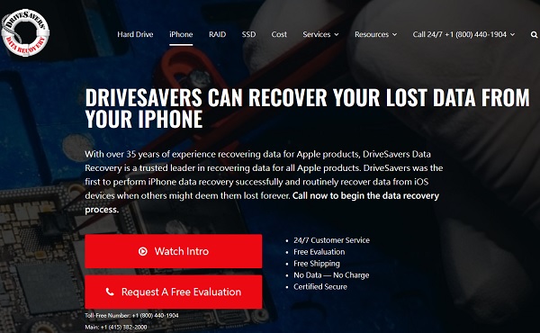 DriveSavers, Empresa profesional para desbloquear un iPhone