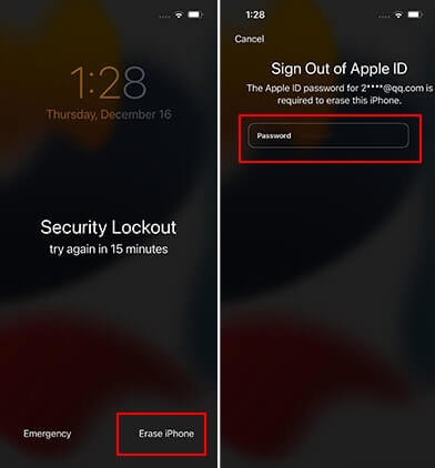 Borrar iPhone no disponible con Apple ID