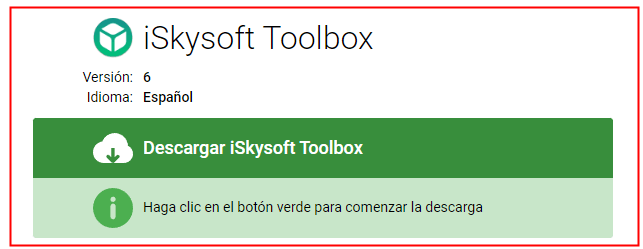 iSkysoft Toolbox desbloquear