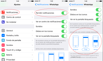 Personalizar notificaciones de iPhone