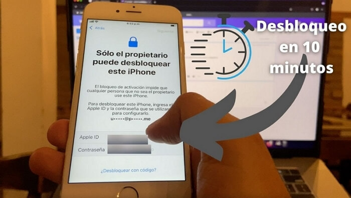 el código de pantalla para borrar un iPhone bloqueado por su propietario