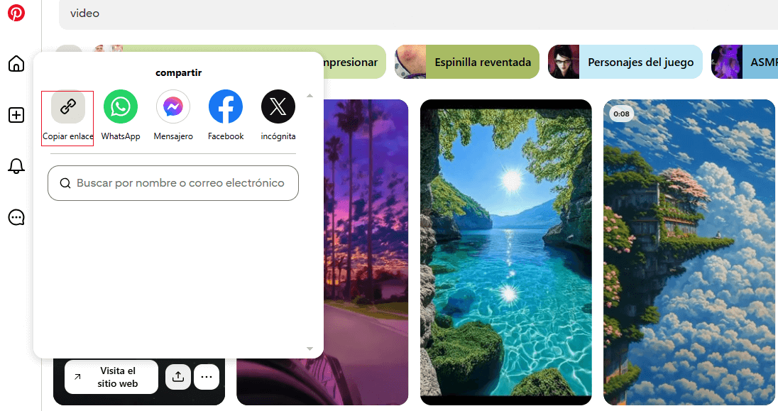 descargar videos con Pinterest Video Downloader