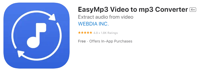 logotipo de la aplicación easy mp3 coverter