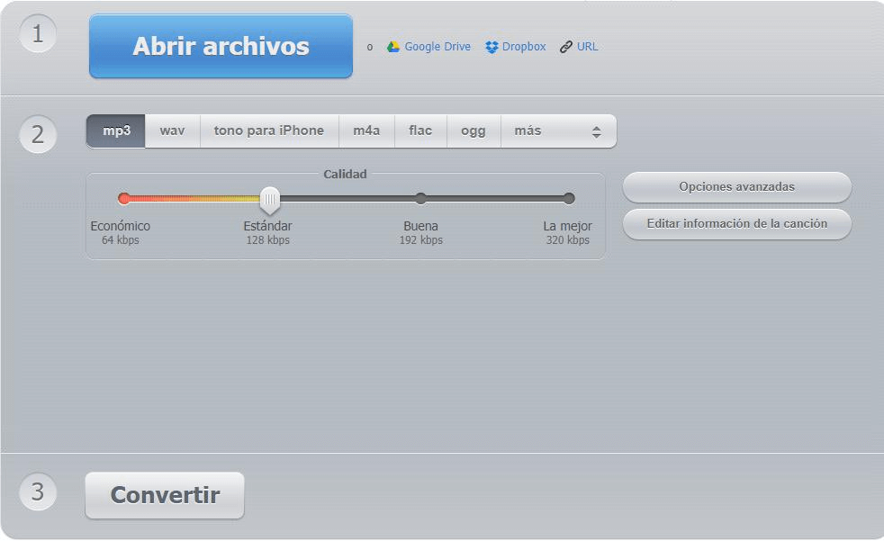 online audio converter convertir archivo mp4 a mp3 online