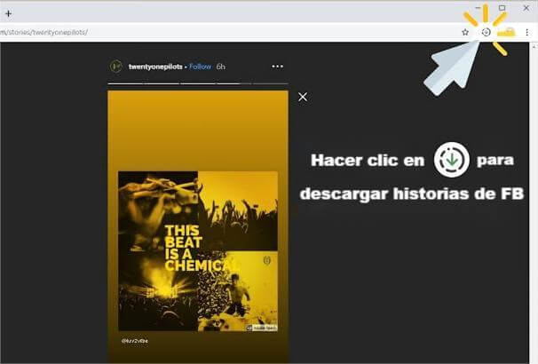 Archivar historias de Facebook usando Story Saver