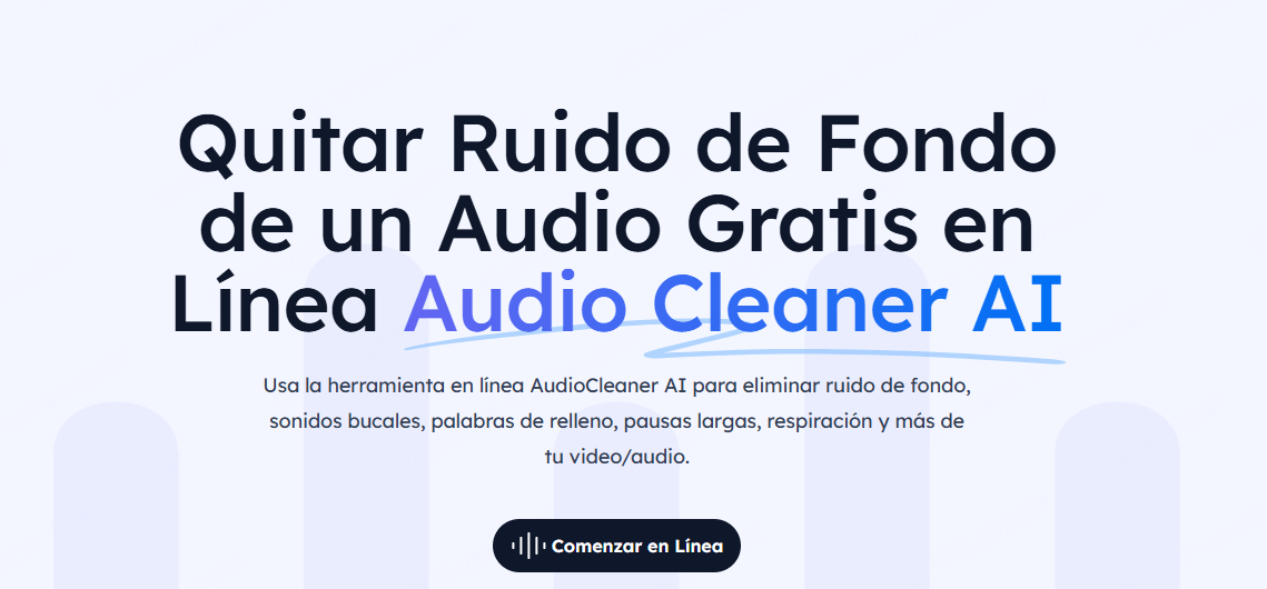 quitar ruidos de un audio