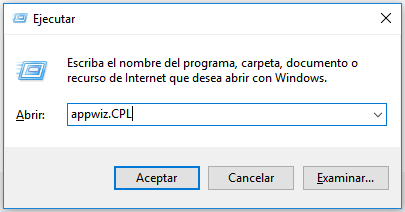 introducir Windows + R