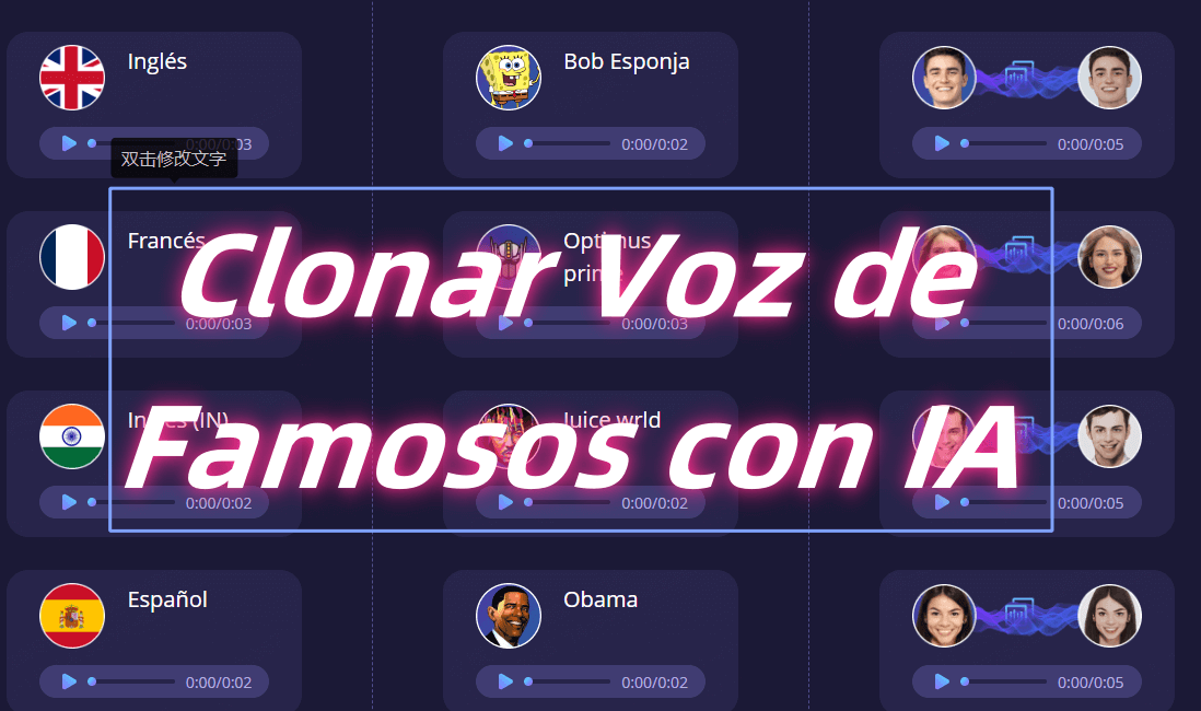 Clonar Voz de Famosos: Top 4 Clonadores que Sorprenden por su Realismo