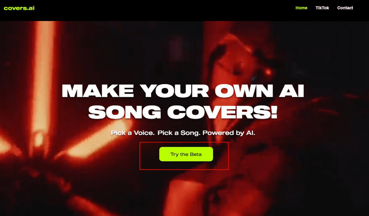 Covers.ai - hacer covers con IA online