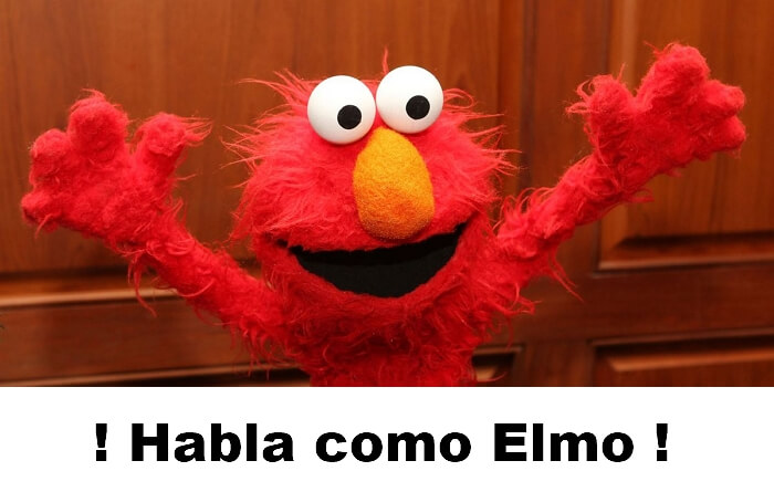 cómo hacer la voz de Elmo