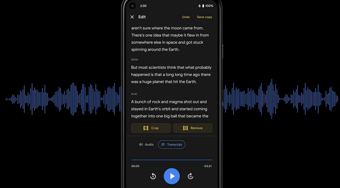 Google Recorder - App para pasar una grabación de voz a texto