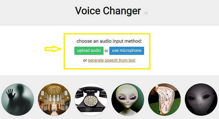 Voicechanger.io - Cambiador de voz gratis online