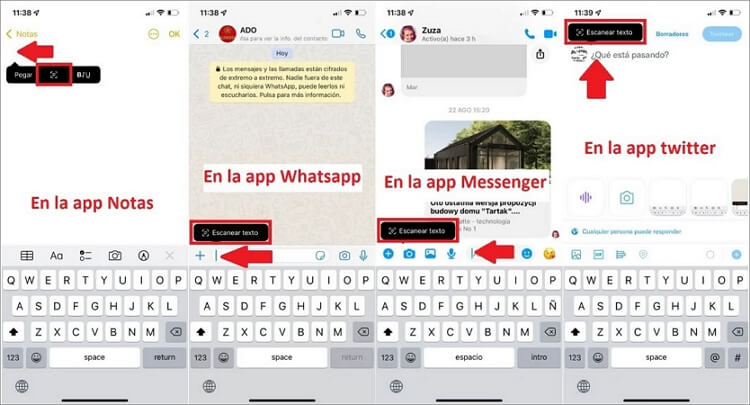 Cómo transformar imagen a texto con la función de reconocimiento de texto del iPhone