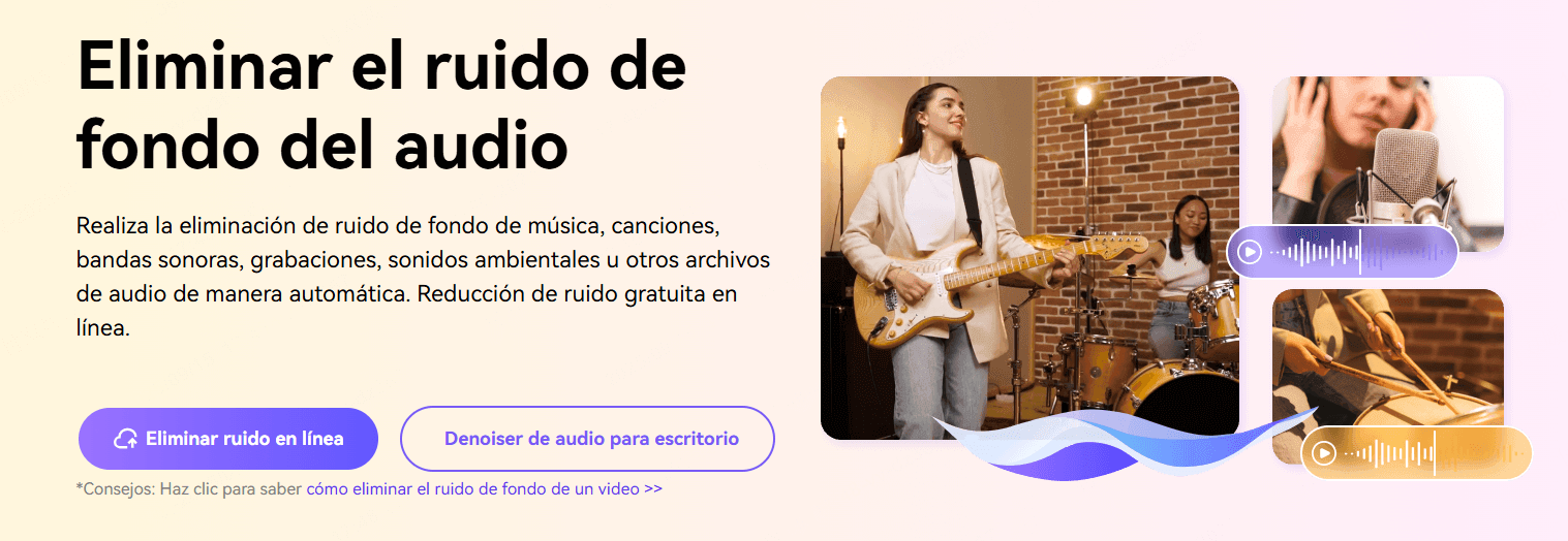 cómo eliminar ruido de audio