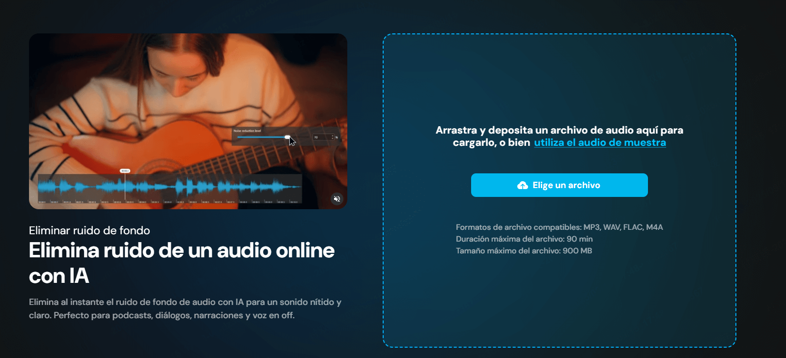 como quitar ruidos de un audio
