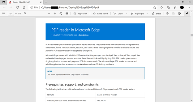 leer un pdf en voz alta con Microsoft Edge