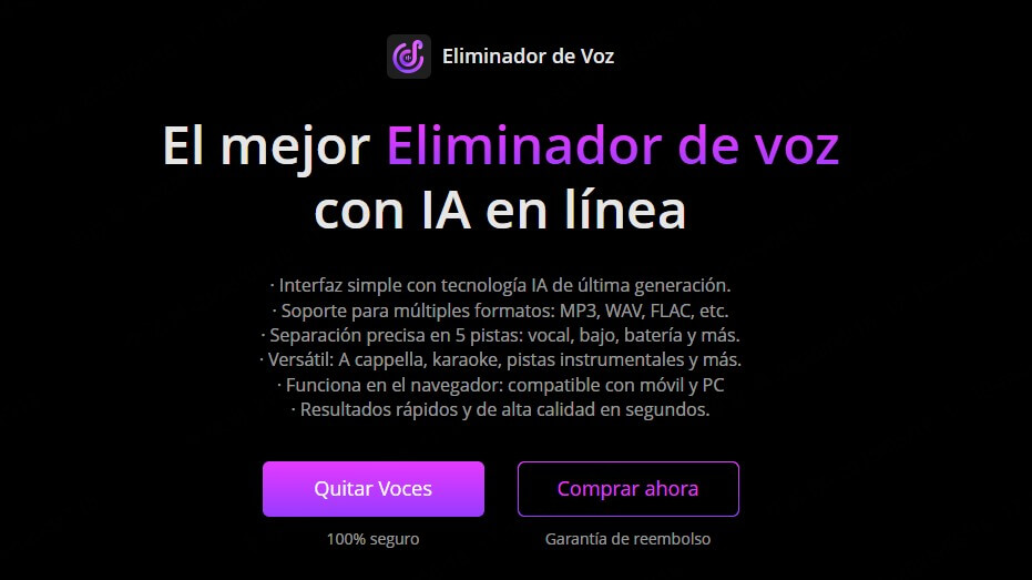 Eliminador de voces de TopMediai