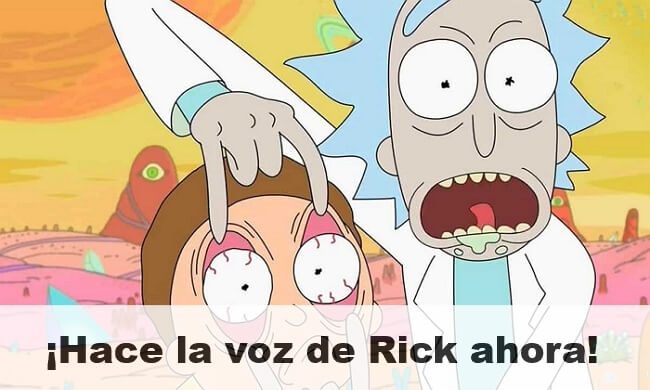 Hace la voz de Rick Sánchez en español