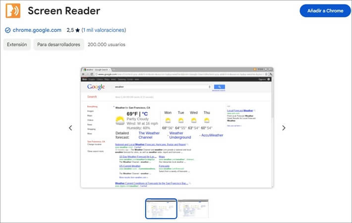 Screen Reader, extensión de texto a voz en Google Docs