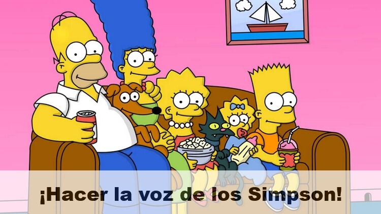 cómo hacer la voz de Bart Simpson/Homero Simpson