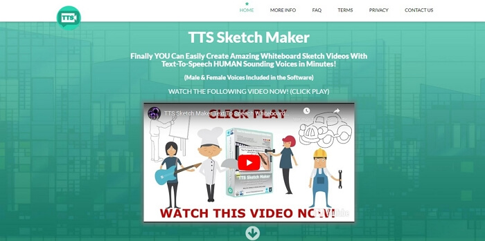 TTS Sketch Maker - programa para hacer doblajes con 25 efectos en 16 idiomas