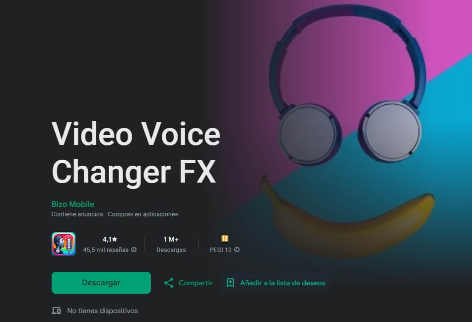 Voice Changer FX descargar en Google Play