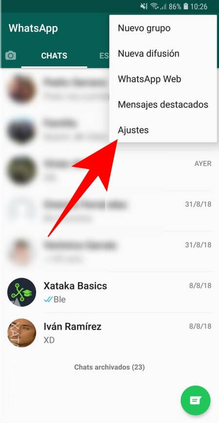 cómo activar cifrado de extremo a extremo de WhatsApp en Android