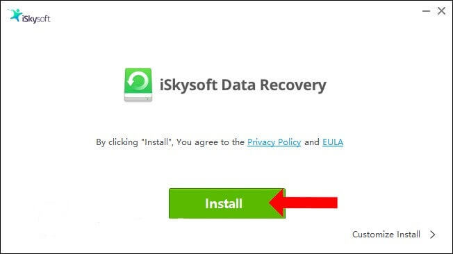 Descargue e instale el software de recuperación de datos iSkysoft