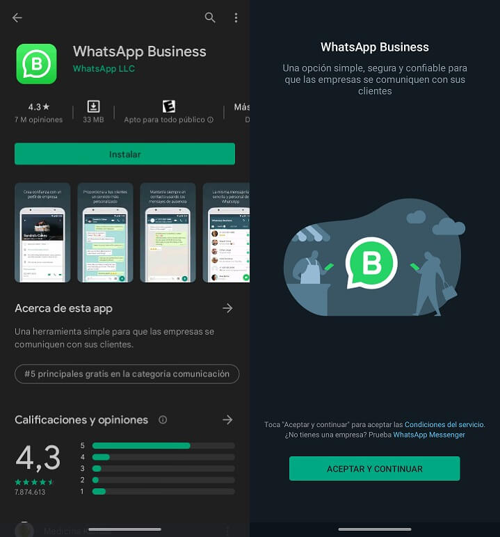 cambiar cuenta de Whatsapp a WhatsApp Business