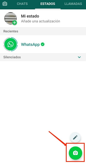 el estado de WhatsApp