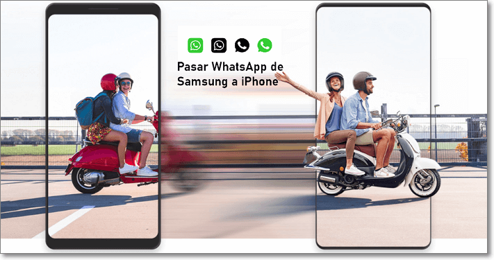 [4 Formas] Cómo pasar WhatsApp de Samsung a iPhone Gratis