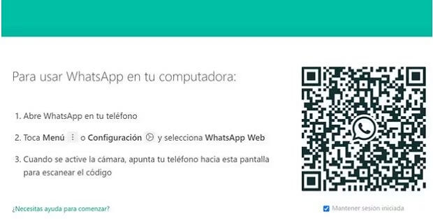 Abre WhatsApp Web con código QR 