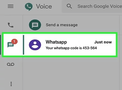 recibir un SMS desde el Google Voice