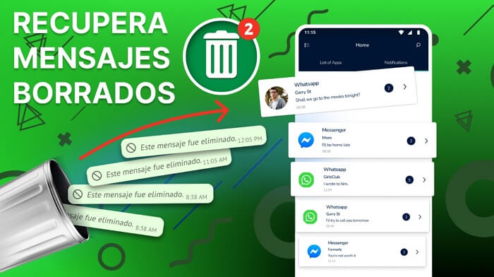 Recuperar Mensajes Borrados – App para ver los mensajes eliminados de WhatsApp