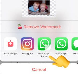 compartri el sticker por Whatsapp