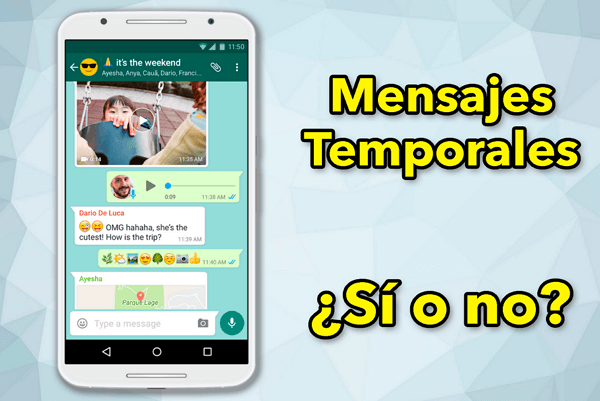 Activar, Desactivar y Recuperar Mensajes Temporales WhatsApp