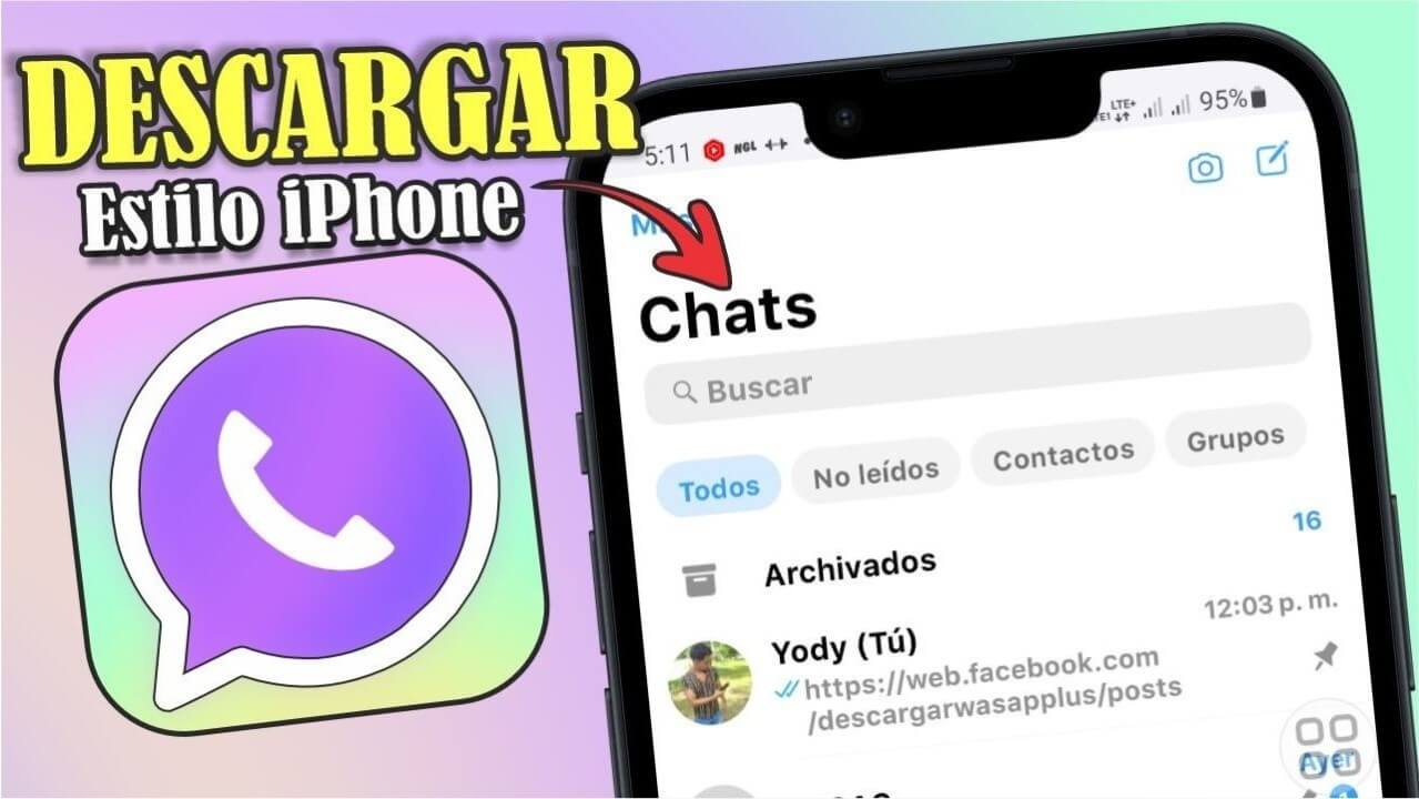 WhatsApp estilo iPhone