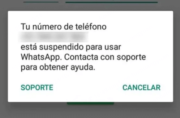 recuperar mi cuenta de WhatsApp suspendida