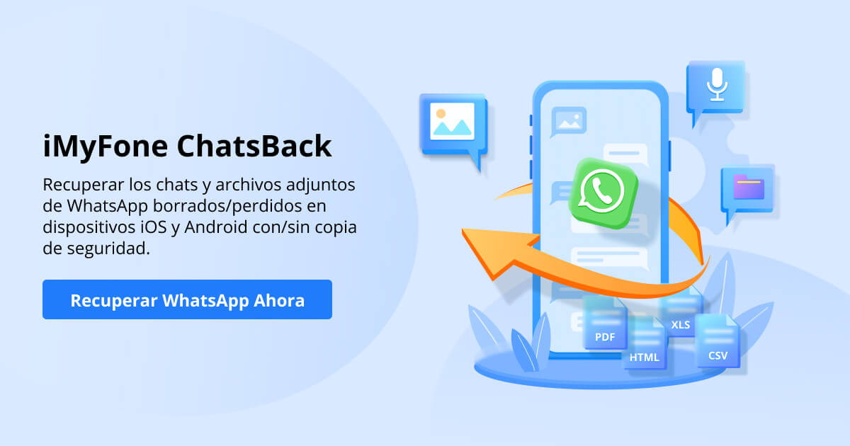 ver mensajes eliminados de WhatsApp con imyfone chatsback