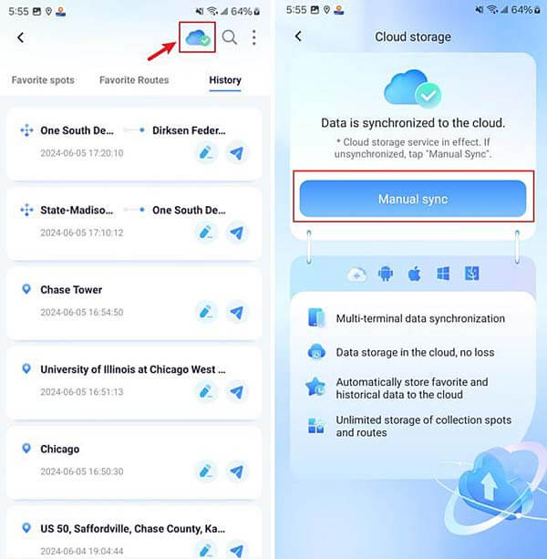 anyto android cloud storage