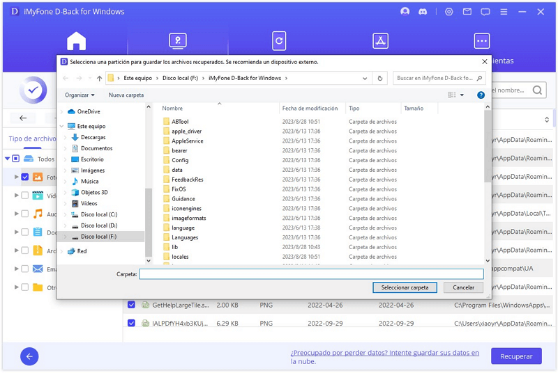 cambiar de RAW a NTFS sin perder datos con D-Back for PC