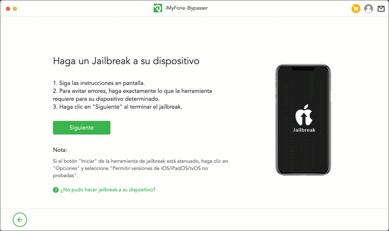 Hacer Jailbreak a dispositivo iOS