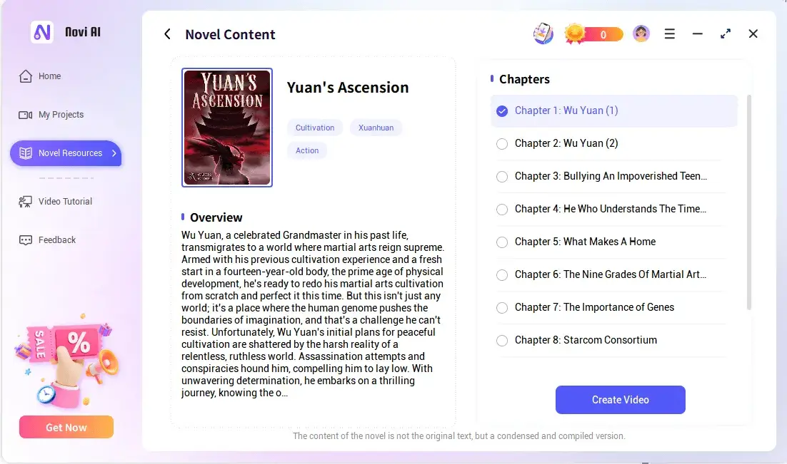 Elige una novela
