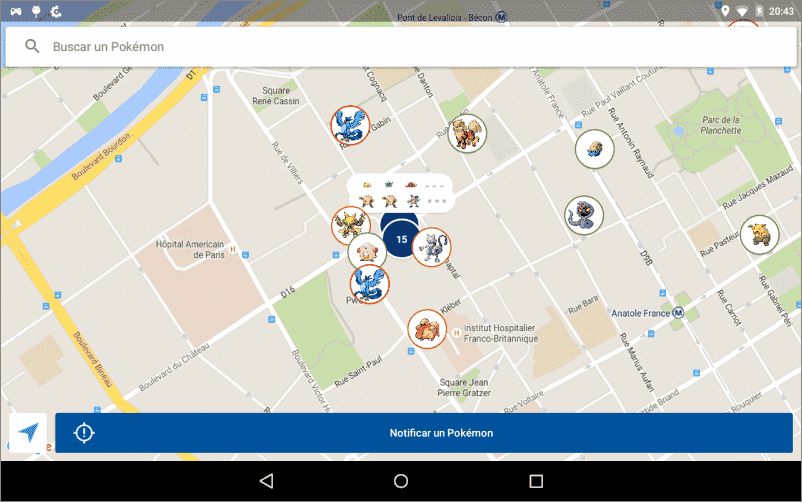 utilizar GOMAP para encontrar nidos Pokémon Go