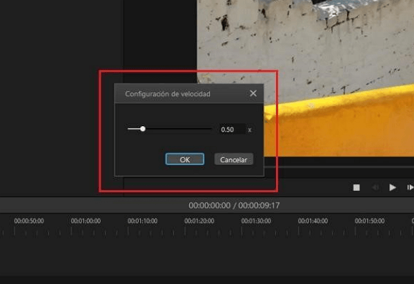 configurar la velocida de video en iMyfone Filme