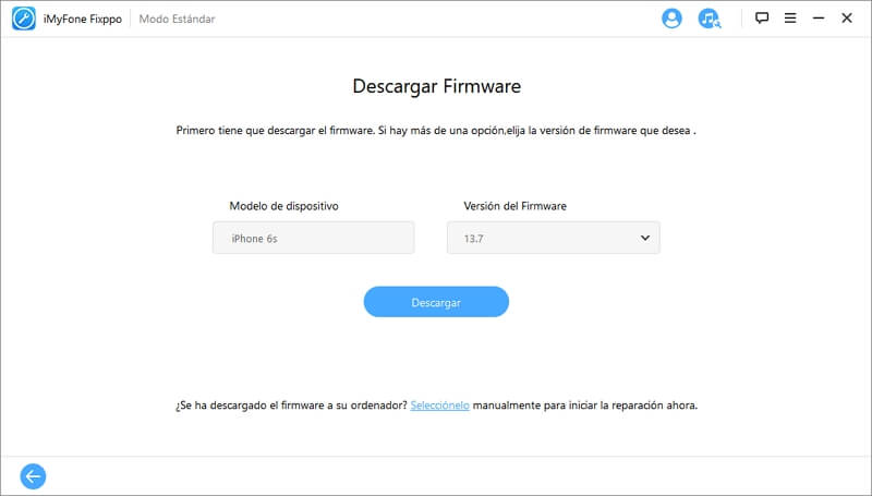 descargar firmware en imyfone fixppo