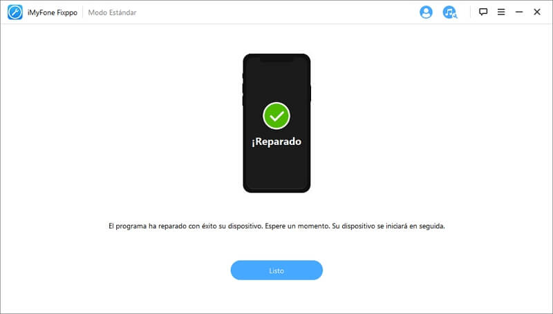 iniciar la reparación de iPhone