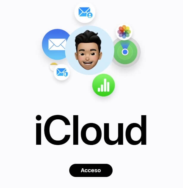 acceder al sitio web oficial de iCloud