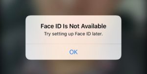 face ID no está disponible
